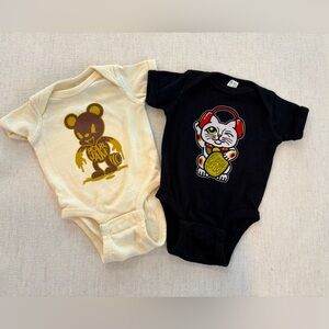 Pearl Jam Newborn Rabbit Skins Unisex Black Onesie Bundle
